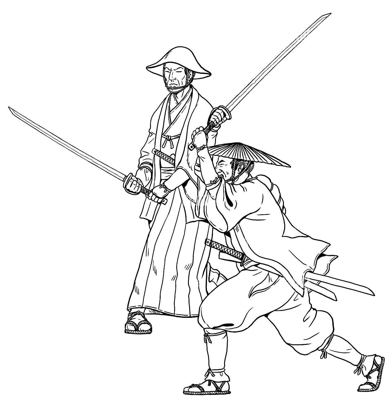 Desenhos De Samurai Para Colorir E Imprimir