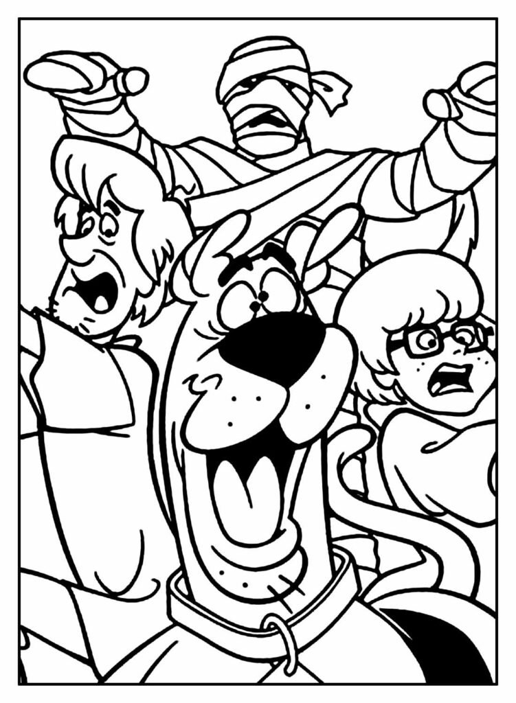 desenhos de scooby doo para colorir 14