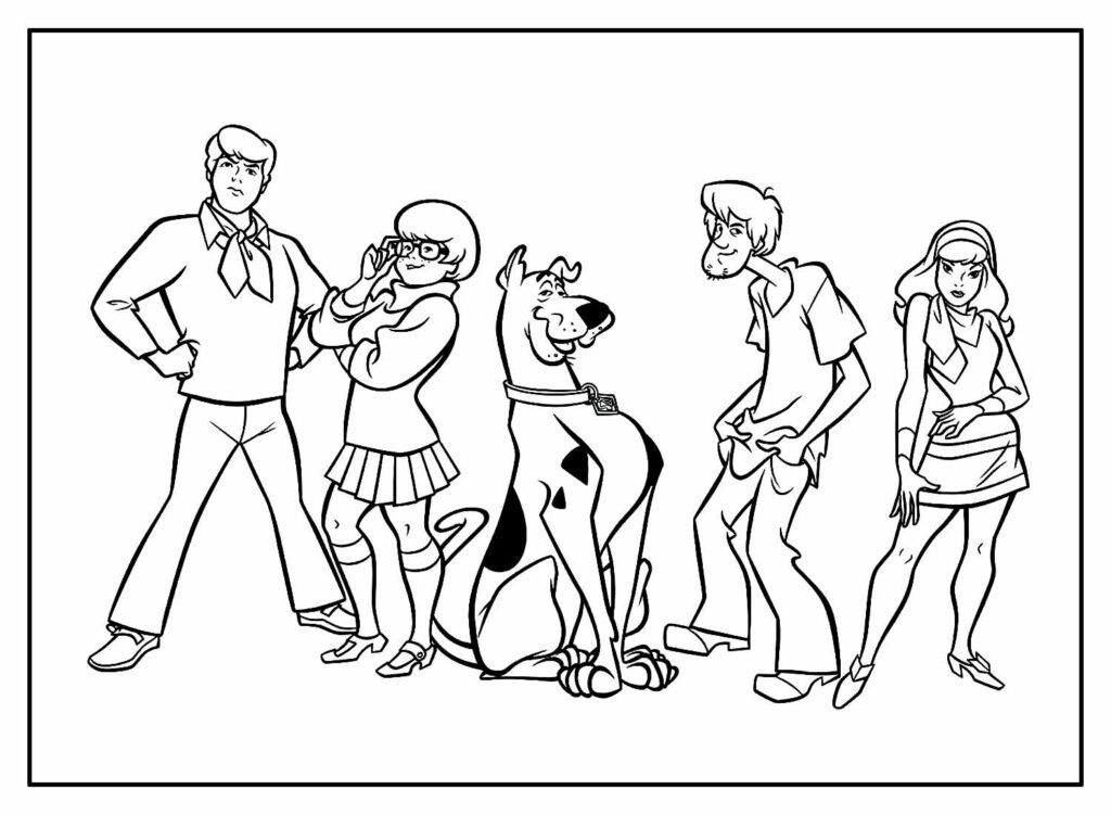 desenhos de scooby doo para colorir 5