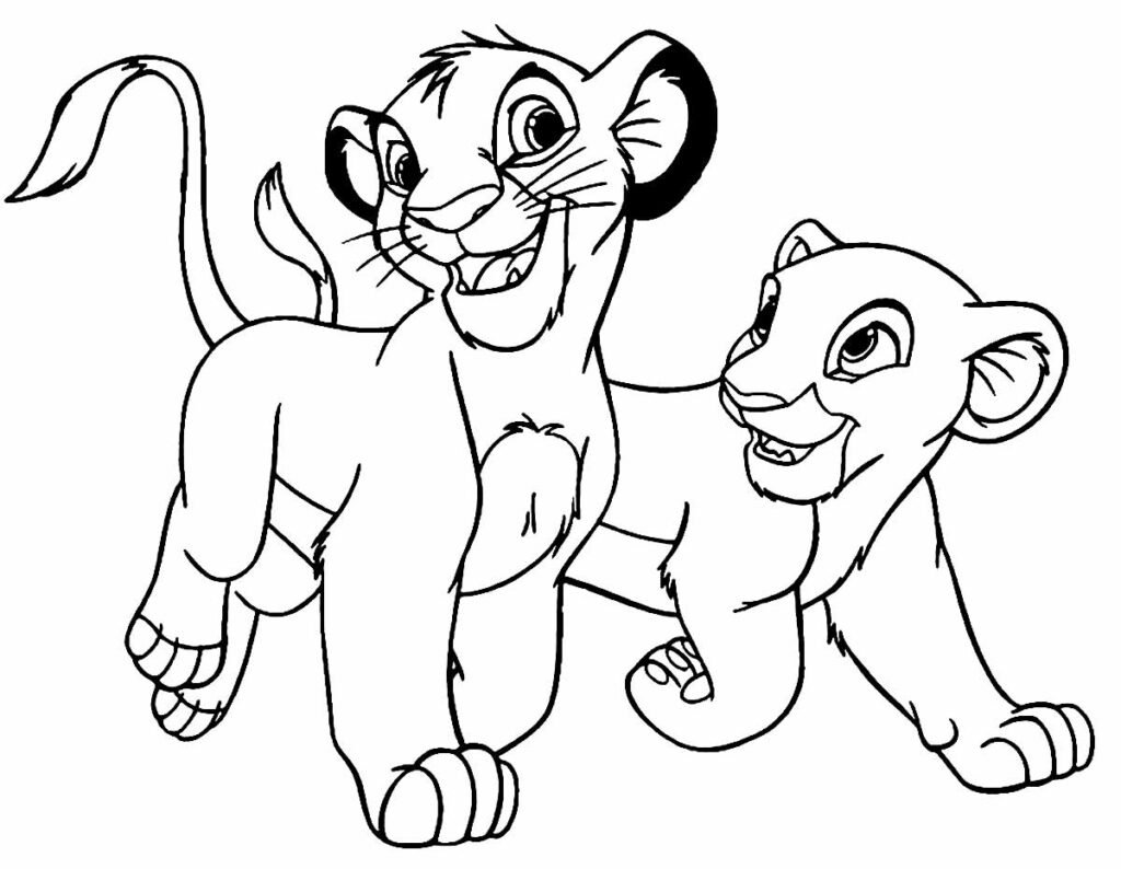 desenhos de simba para colorir 20