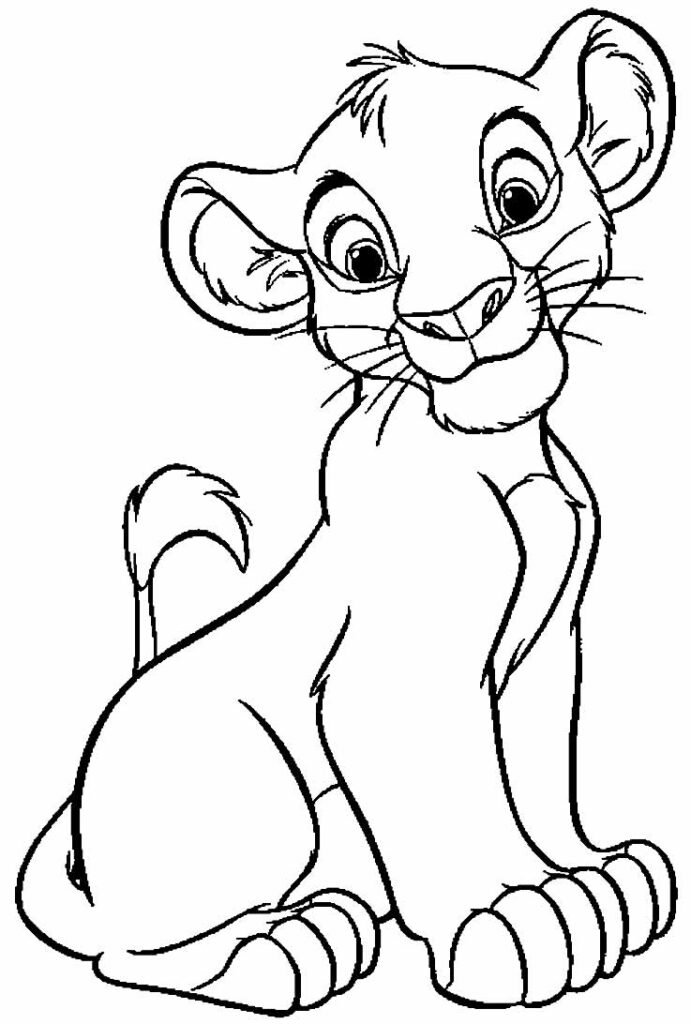 desenhos de simba para colorir 24