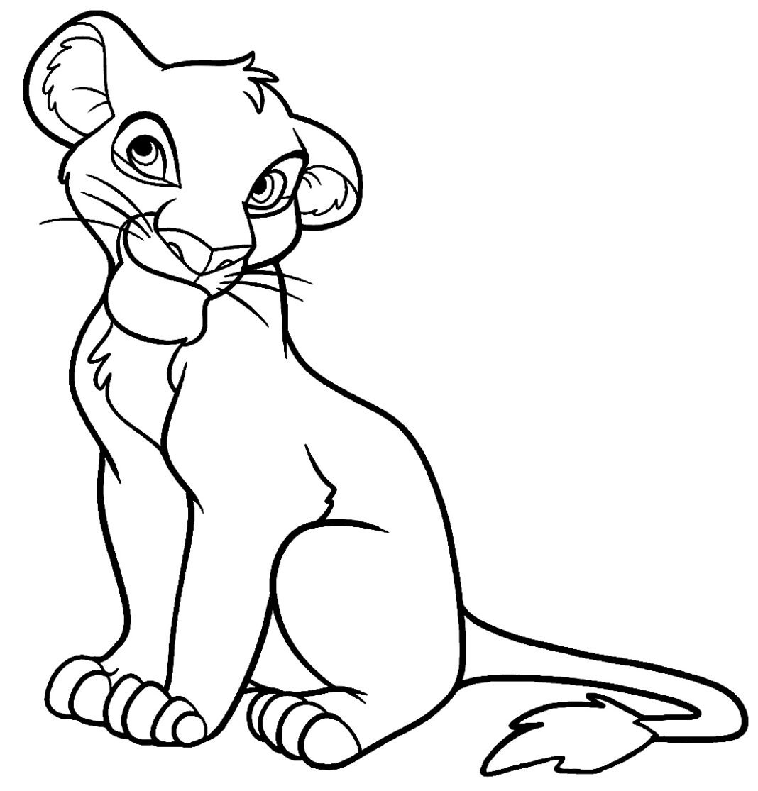 Desenhos Do Simba Para Colorir E Imprimir