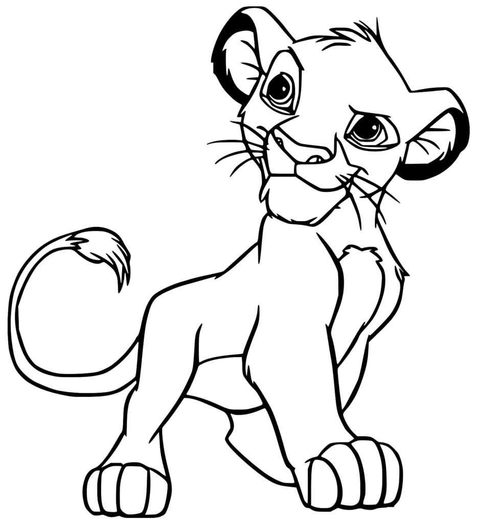 desenhos de simba para colorir 6