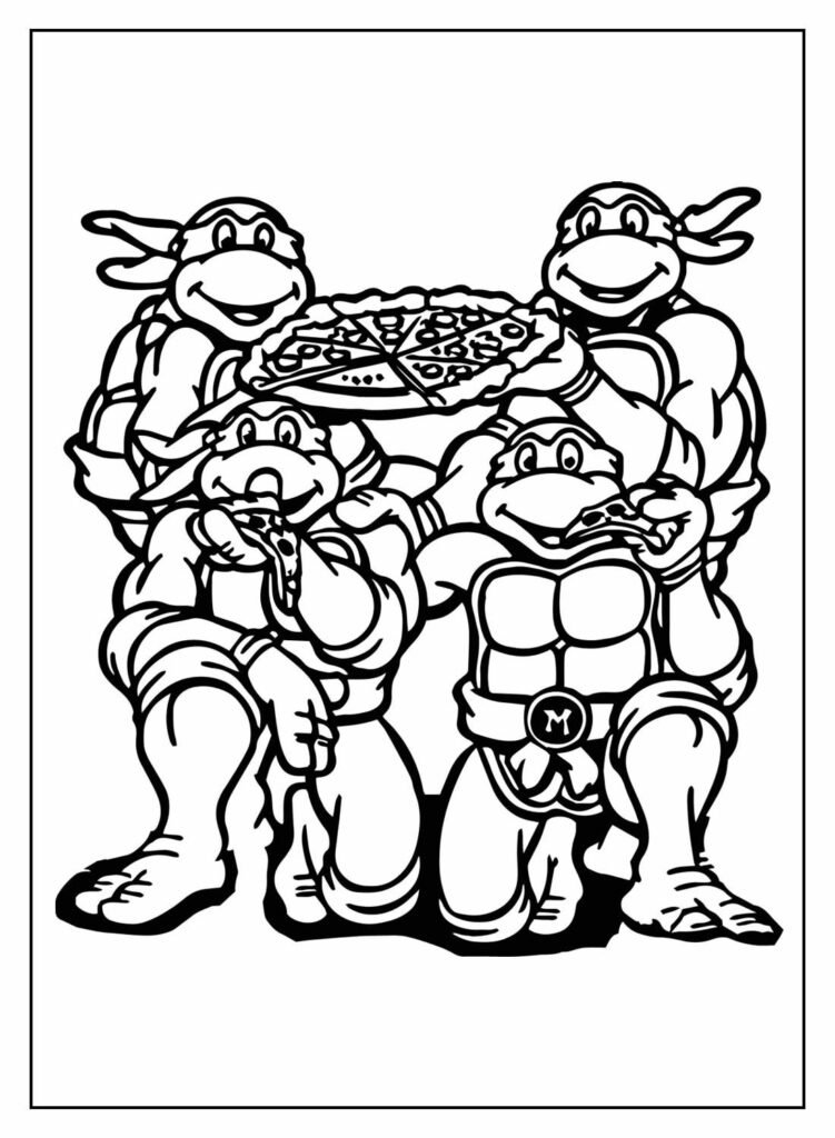 desenhos de tartarugas ninjas para colorir 2