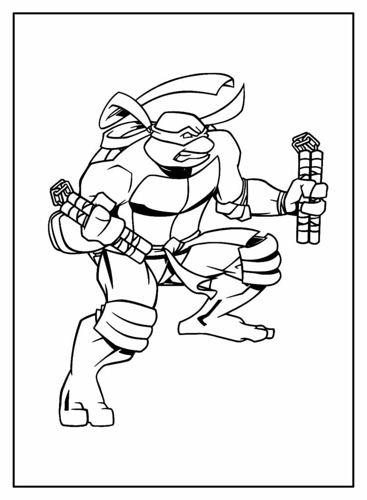 desenhos de tartarugas ninjas para colorir 20