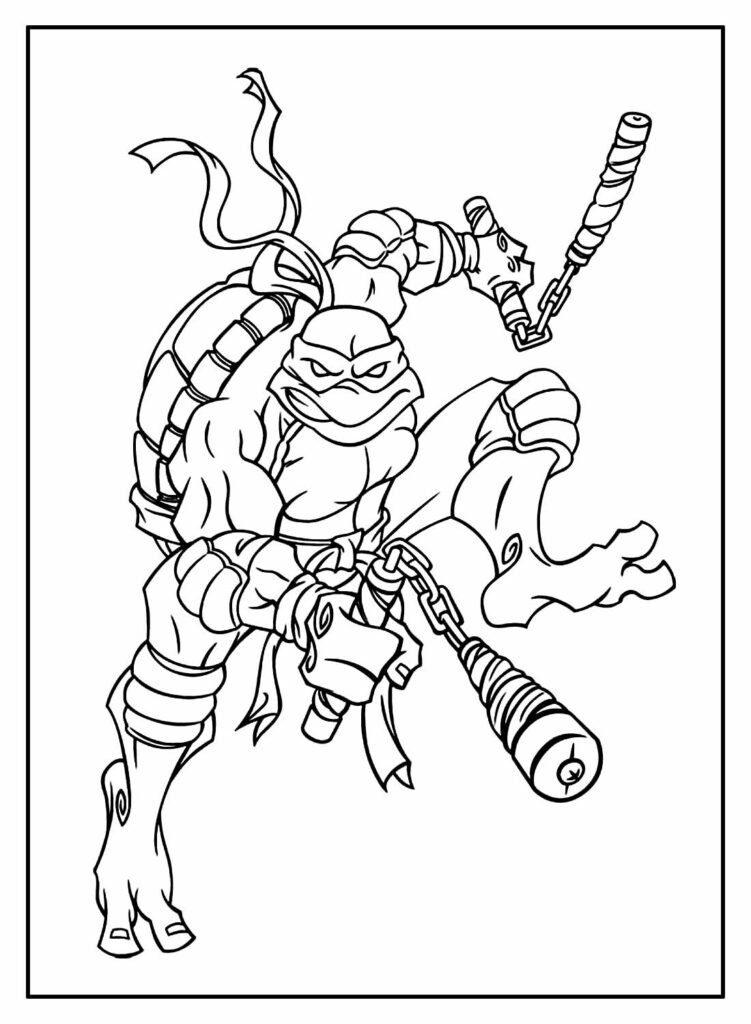 desenhos de tartarugas ninjas para colorir 21