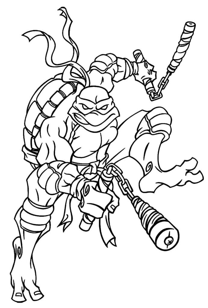 desenhos de tartarugas ninjas para colorir 22