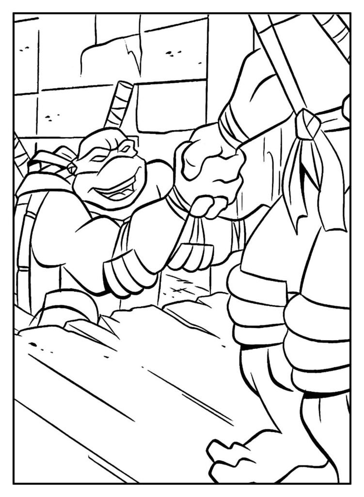 desenhos de tartarugas ninjas para colorir 23