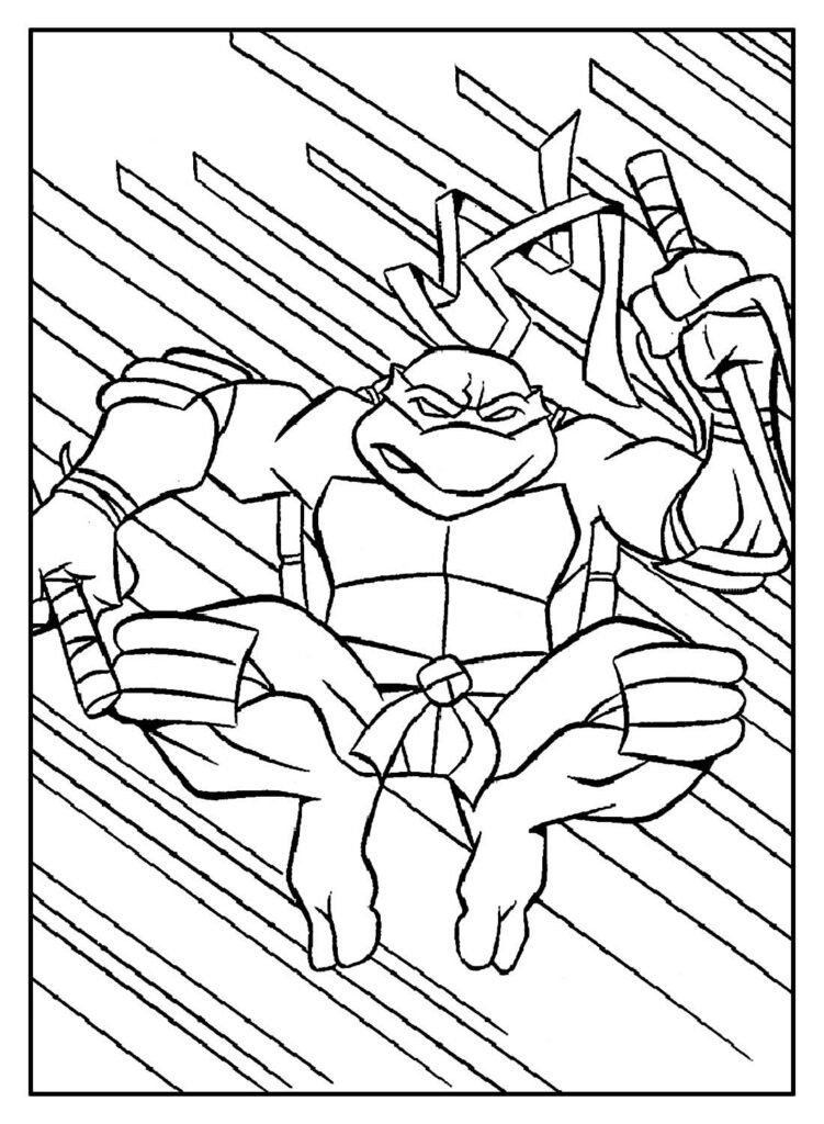 desenhos de tartarugas ninjas para colorir 24