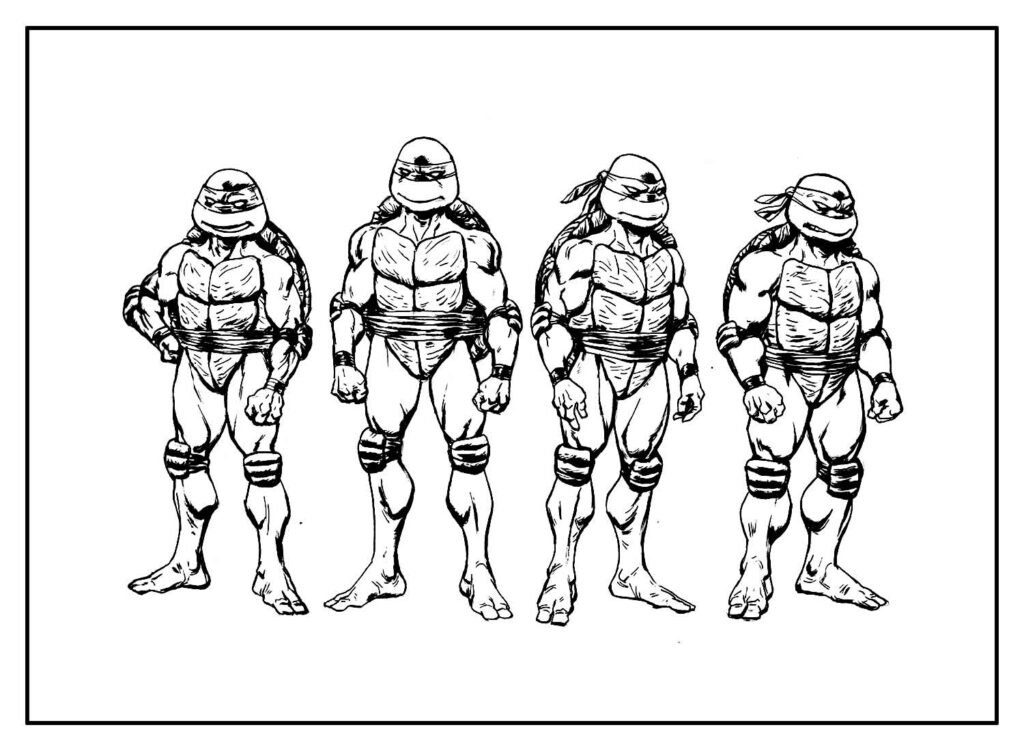 desenhos de tartarugas ninjas para colorir 27