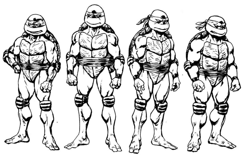 desenhos de tartarugas ninjas para colorir 28