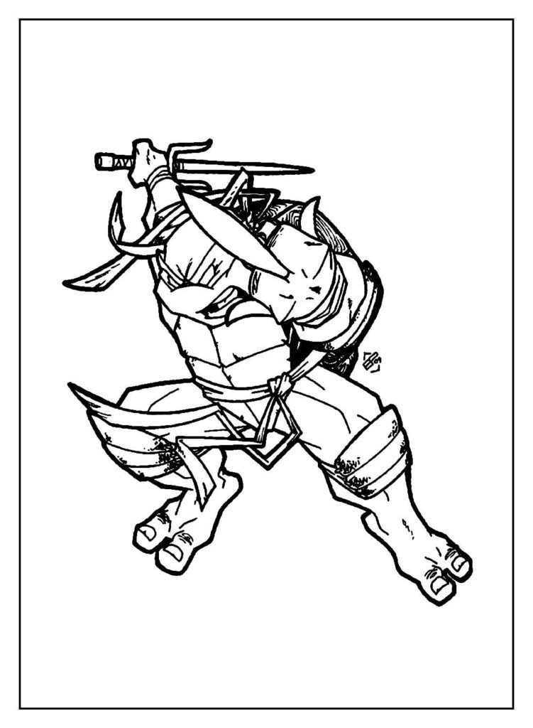 desenhos de tartarugas ninjas para colorir 32