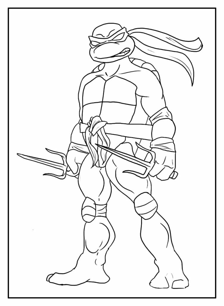 desenhos de tartarugas ninjas para colorir 4