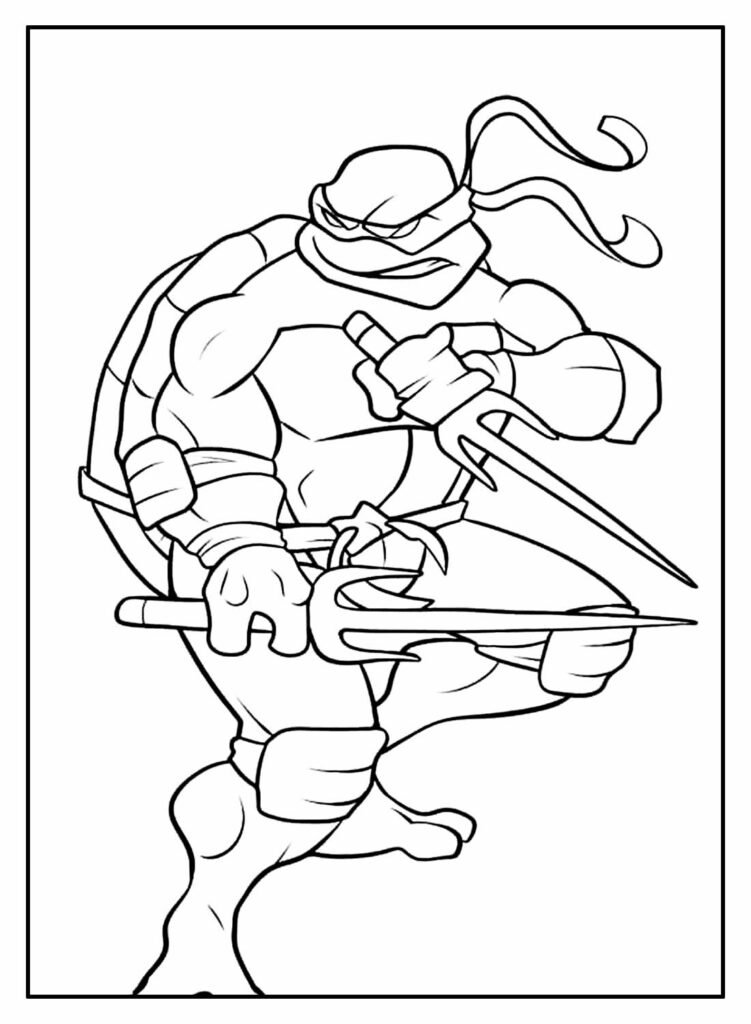 desenhos de tartarugas ninjas para colorir 5