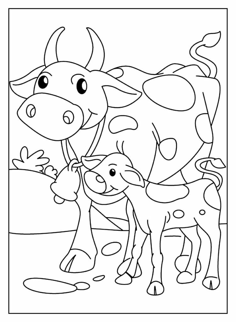 desenhos de vaquinha para colorir 8