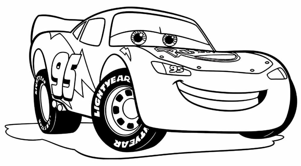 desenhos do filme carros para colorir 2