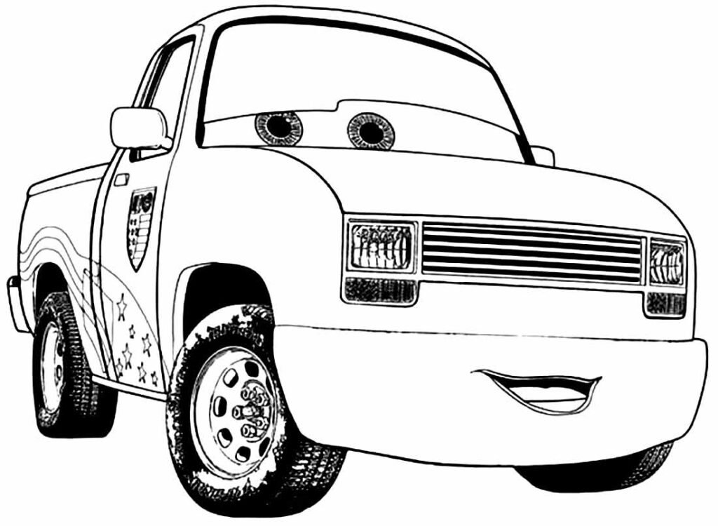 desenhos do filme carros para colorir 24