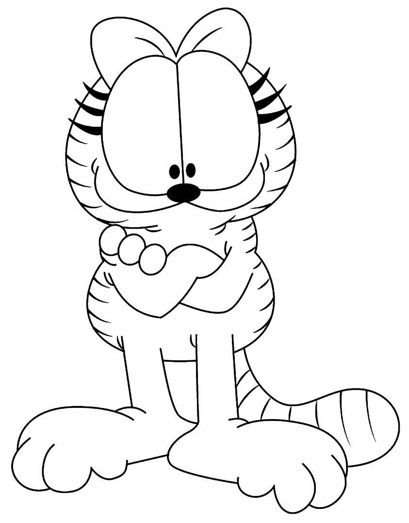 Desenhos Do Garfield Para Colorir E Imprimir