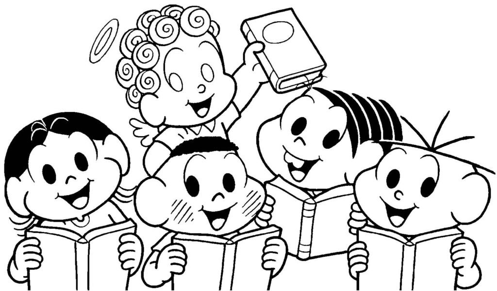 desenhos para colorir da turma da monica 1