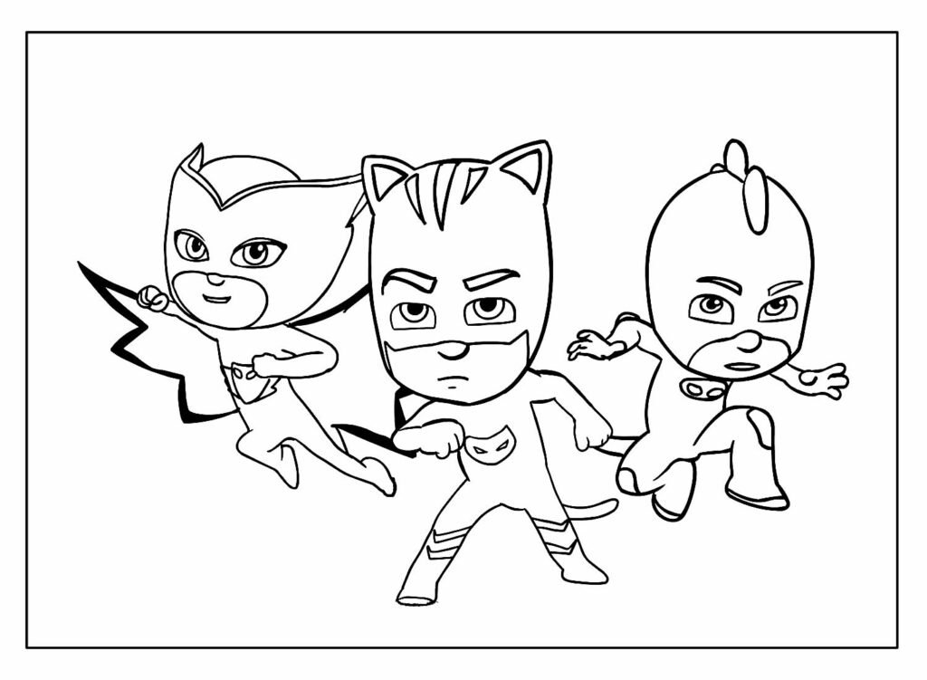 desenhos para colorir pj masks 16