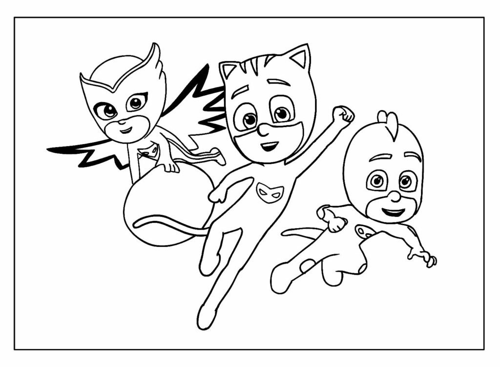 desenhos para colorir pj masks 17