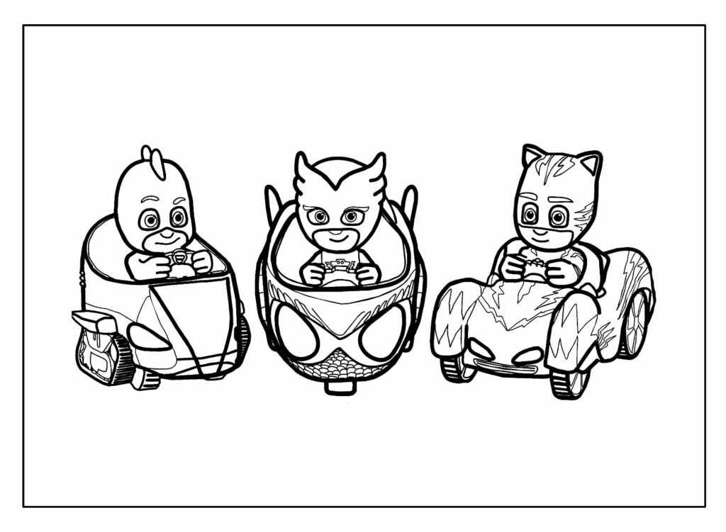 desenhos para colorir pj masks 30