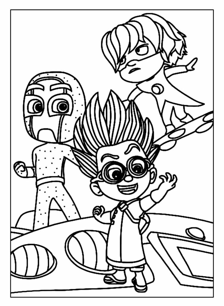 desenhos para colorir pj masks 9