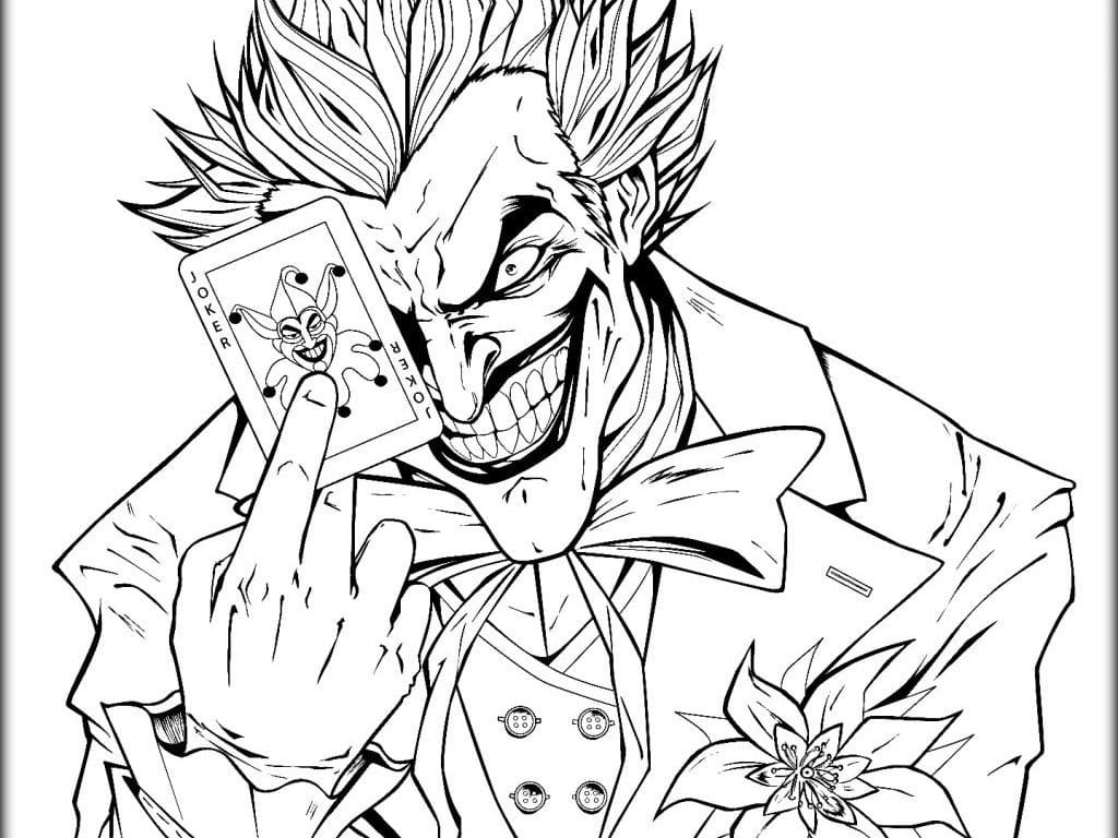 esquadrao suicida para colorir joker