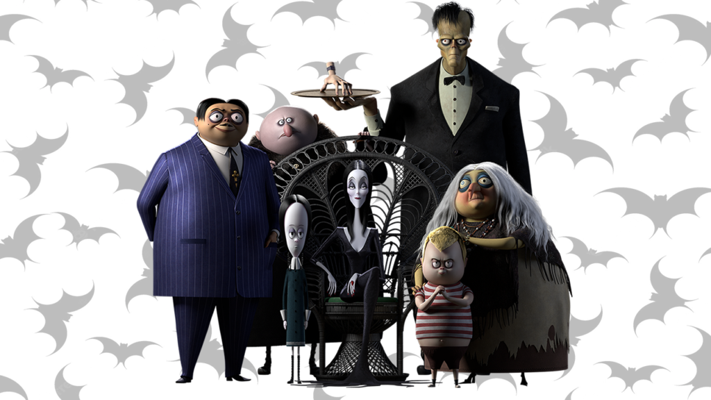 familia addams para colorir