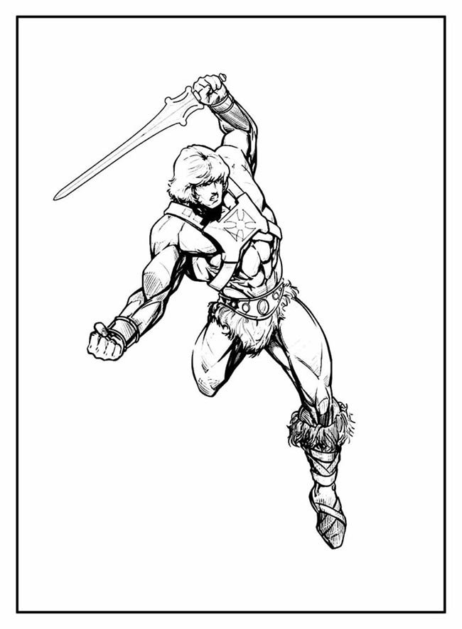 he man para colorir He Man para impressao 1