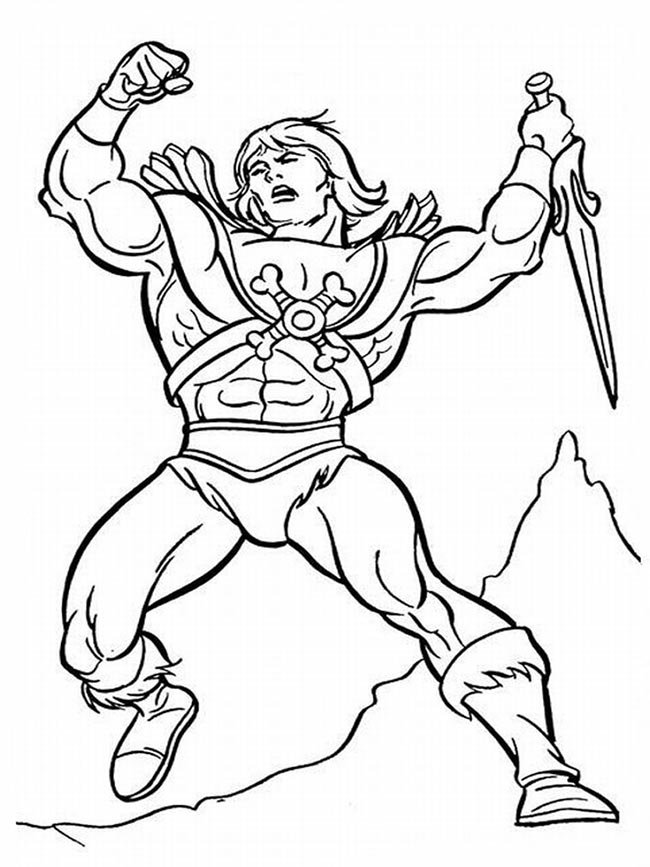 he man para colorir em acao 5