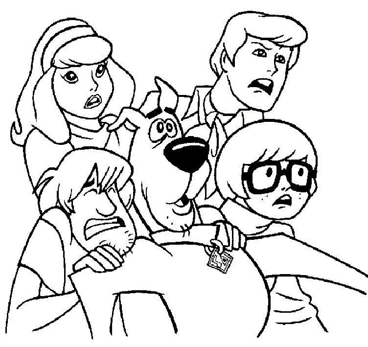 jogos da turma do scooby doo para colorir