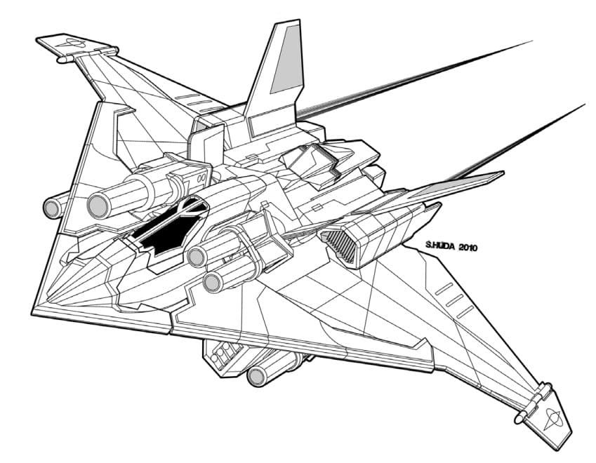 nave espacial para colorir batalha
