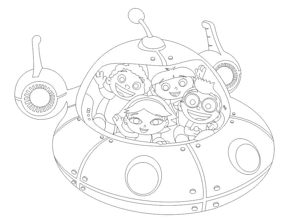 nave espacial para colorir criancas