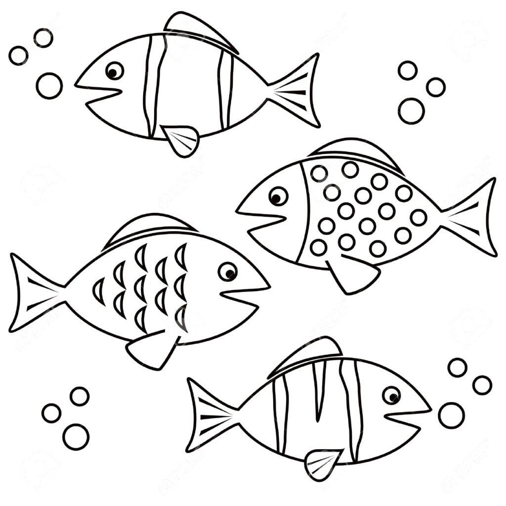 peixinhos para colorir 4