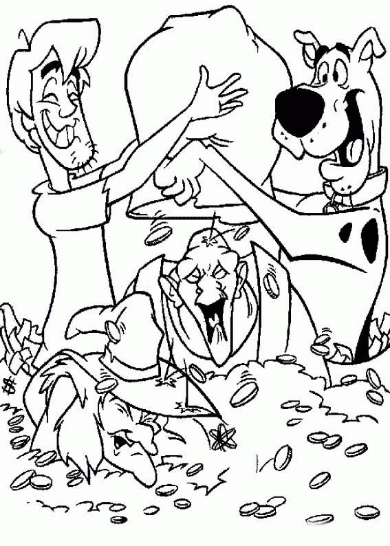 scooby doo by doo para colorir