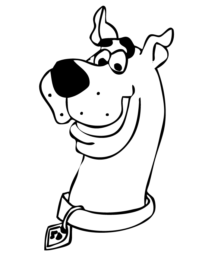 scooby doo grande para colorir