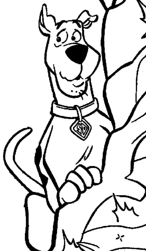 scooby jogo de colorir