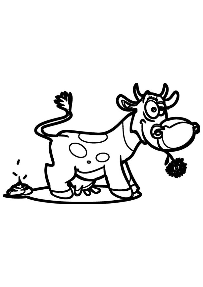 Desenhos De Vaca Para Colorir E Imprimir