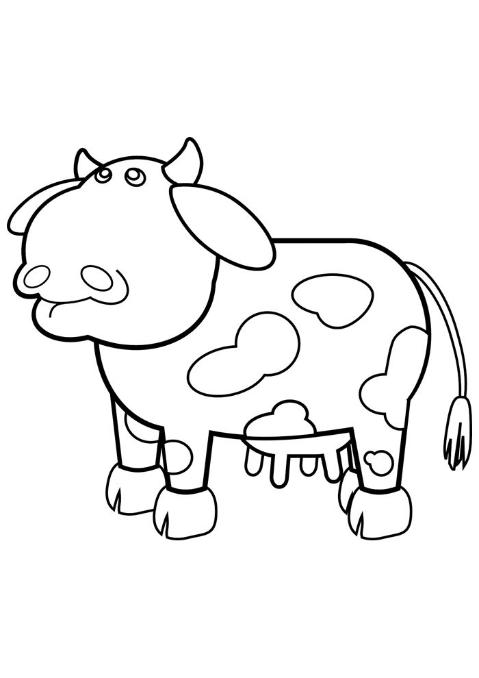 vaca para colorir 17