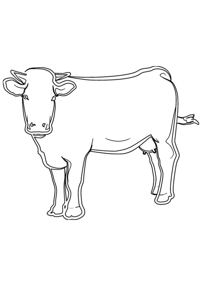 Desenhos De Vaca Para Colorir E Imprimir