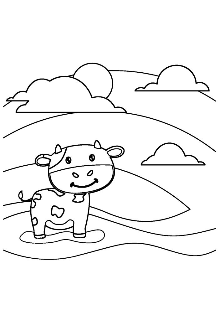 vaca para colorir 27