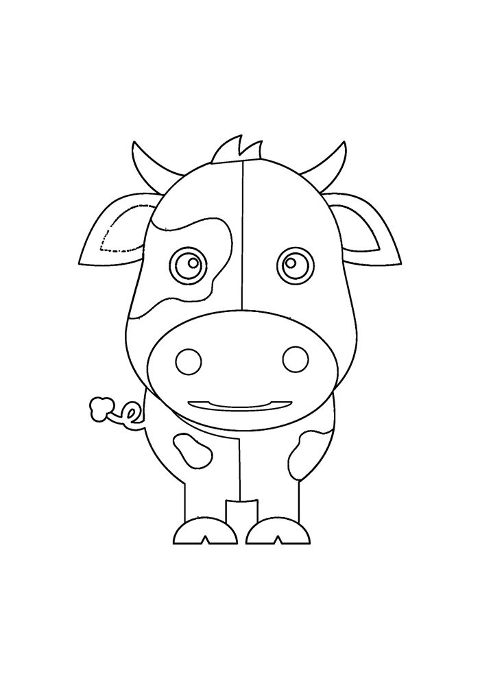 vaca para colorir 29