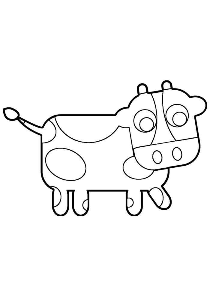 vaca para colorir 4