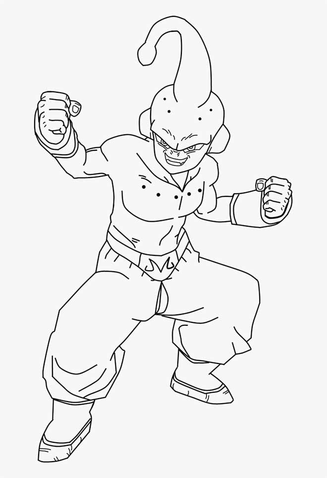 Majin Buu Gordo – Desenhos para Colorir