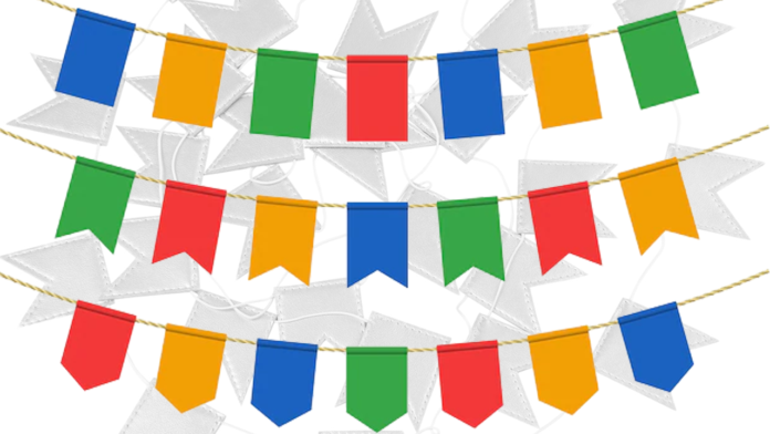 bandeirinhas de festa junina para colorir