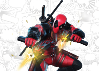 deadpool para colorir