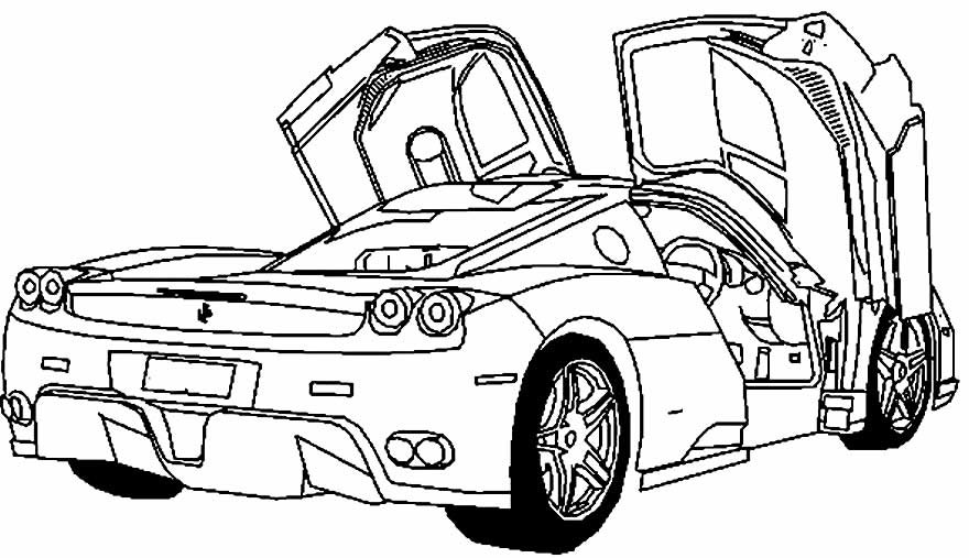 desenho de ferrari 1