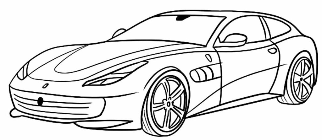 desenho de ferrari 16