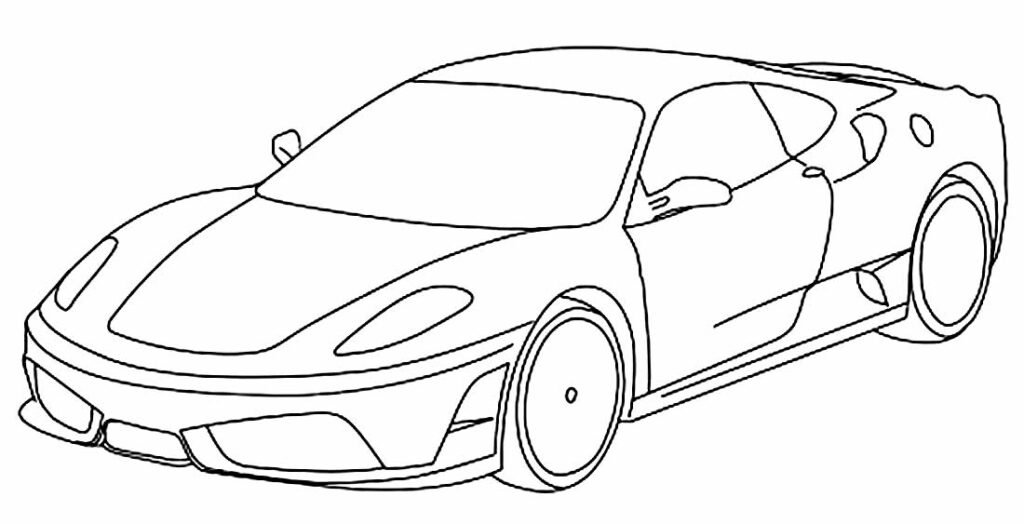 desenho de ferrari 6